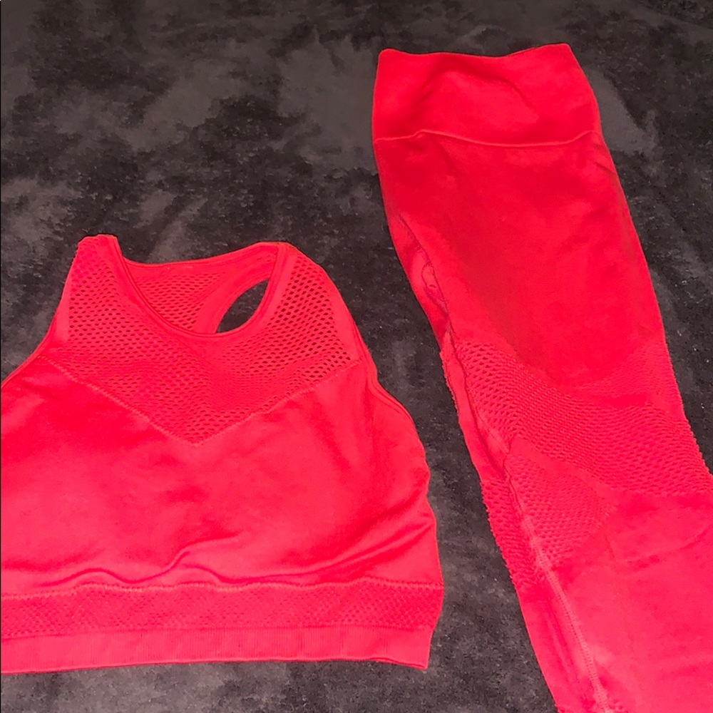 Fabletics leggin and bra set
